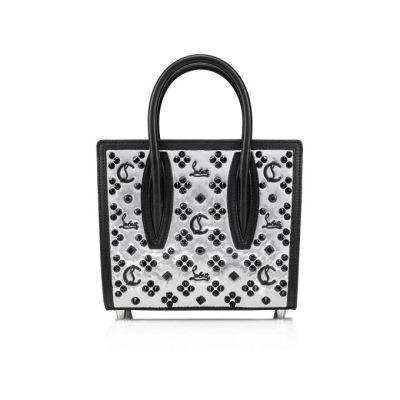 Bolsa Cruzadas Paloma S Mini Christian Louboutin Mujer - Plateados/Negros - 3191411PK20